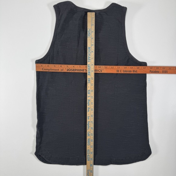 RAG & BONE Slub Tank Top Womens Small Faded Black Handmade In Peru 100% Cotton - Picture 9 of 15